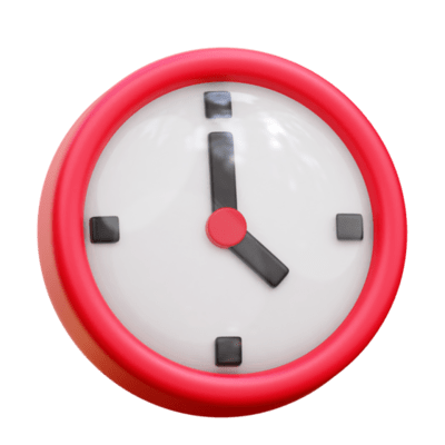 Red clock